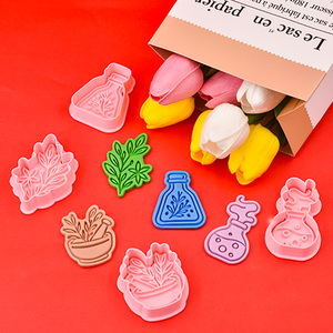 Moule à biscuits de la série Herbes et potions, magie 3D, dessin animé, bricolage, plastique, <span class=keywords><strong>emporte</strong></span>-pièces personnalisés - Product Image 2