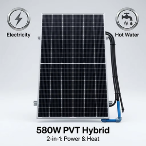 <span class=keywords><strong>Panneau</strong></span> <span class=keywords><strong>solaire</strong></span> hybride PVT 2-en-1 580W, système photovoltaïque <span class=keywords><strong>thermique</strong></span> pour l'électricité et le chauffage de l'eau chaude, <span class=keywords><strong>maison</strong></span>, hôtel - Product Image 1