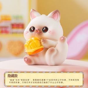 Figuras Coleccionables Yu Mo Craft Greedy Meow Blind Box, 6 Figuras Base + 1 Figura Sorpresa, Decoración de Escritorio, Regalo para Niños - Product Image 4
