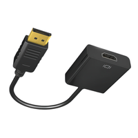 Câble adaptateur DisplayPort (DP) vers HDTV mâle-femelle de haute qualité pour projecteur de cinéma maison, ordinateur, multimédia 1080P