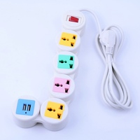 Power Strip dengan USB 4 Outlet Multi-Fungsi Extension Socket