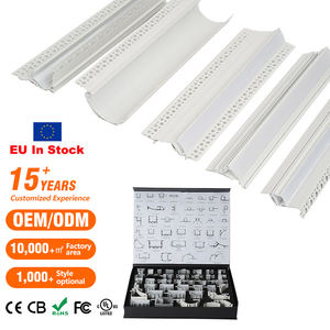 EU In Stock gessi-in canale a <span class=keywords><strong>LED</strong></span> vendita a <span class=keywords><strong>Led</strong></span> profilo In alluminio a <span class=keywords><strong>LED</strong></span> per muro a secco strisce luminose in gesso In alluminio profilo canale - Product Image 2