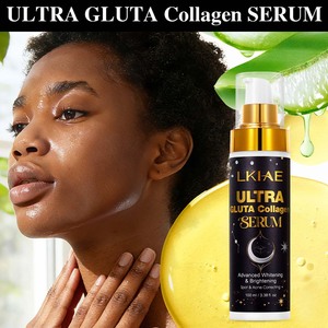 Sérum éclaircissant naturel <span class=keywords><strong>anti</strong></span>-taches pour la peau, élimine la pigmentation, avec collagène, vitamine Gluta pour peaux noires - Product Image 4
