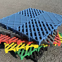 Carrelage de sol multifonctionnel antidérapant en plastique PP à emboîtement pour lavage de voiture pour le jardin Activités familiales