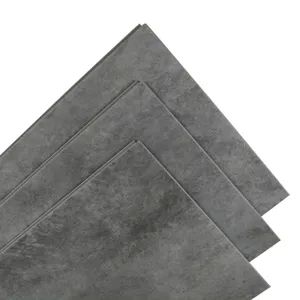 Grey Marble Stone Look Promotion Waterproof Wear resistant Fireproof interlocking SPC vinyl floor Tiles