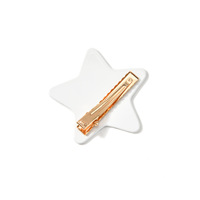 Pince à cheveux en acétate pour femme, style coréen et japonais, motif étoile à cinq branches et pois, mignonne et tendance, idéale pour le quotidien, cadeau, emballage carton