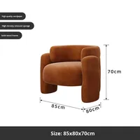 Canapé mobile de luxe léger pour balcon, salon de beauté, hôtel et zones de réception - Mobilier de loisirs moderne en bois, modèle Zhejiang 2401