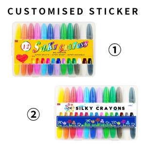 Оптовый набор из 12 нетоксичных гелевых карандашей-пастелей для малышей, супер смываемых, с выкручивающимся механизмом, удобные для захвата, подарок для раскрашивания для детей - Product Image 6