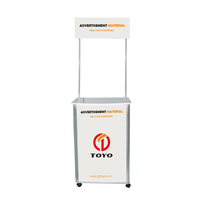 Comptoir de vente pour la publicité, avec socle pliables, portable, comptoir pour la publicité
