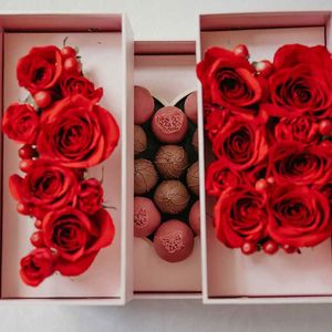 Kotak Hadiah Mewah Bentuk Hati untuk Hari Valentine Ibu, Pernikahan, Romantis, Aku Mencintaimu, Kemasan Bunga, Laminasi Matt, Embossing - Product Image 4