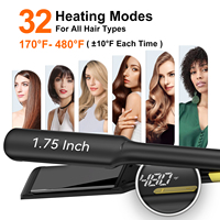 Electric 480F Hair Straightener Professional Titanium 2 in 1 Keratin Treatment Flat Iron Hair Straightener