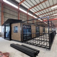 Villa portabel prefabrik modern kedap suara dan tahan air 20Ft 40Ft, rumah prefabrik terisolasi, dapat diperluas, kamar tidur mewah