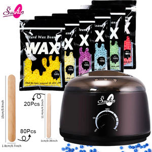 Kit Calentador de Cera con Aplicadores para Depilación Corporal, Pies, Manos, Cabeza, Senos, Nariz y Rostro, Uso Doméstico - Product Image 1