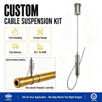 Support de suspension bidirectionnel réglable pour câble métallique, pince robuste pour suspension de tableaux et luminaires