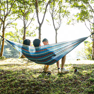 Hamaca de Camping de Tela de Paracaídas Reciclada Impermeable para Exteriores con Estampado de Lujo - Product Image 4