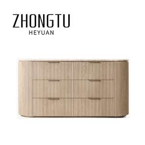 Zeitgenössische Kommoden Schlafzimmer möbel Zeitgenössische Innendekoration Lagerung Seitens chrank 6 Schubladen Kommode Marmorplatte - Product Image 1