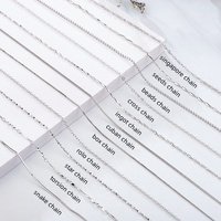 Dainty 925 Sterling Silver Snake Twist Rope Chain Necklace Simple Layered Herringbone Thin Satellite Choker Jewelry for Women