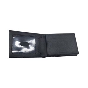 Boshiho Slim Minimalist Genuine Leather Card Case PU <b>RFID</b> <b>Blocking</b> <b>Wallet</b> with Customized Logo Pattern Automatic Pop-Up Feature - Product Image 2