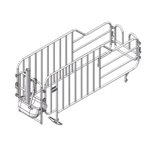 Cage de gestation de porc galvanisée à chaud de haute qualité caisse de gestation de ferme porcine stalle de gestation personnalisée pour les truies