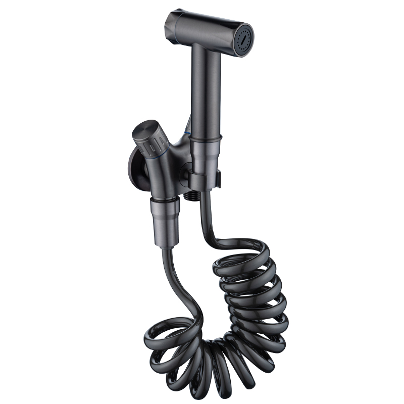 Brass Black Toilet Bidet Sprayer Set Hygienic Shower Hand