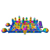 AOYU Château de saut gonflable géant commercial en plein air avec toboggan Jeu d'obstacles amusant pour les enfants