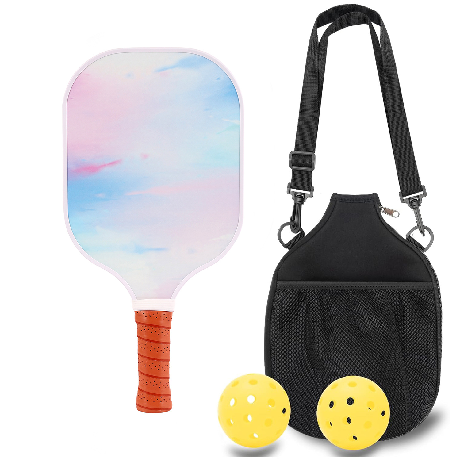 1 racket, 2 balls, 1 storage backpack, kraft paper box [Model 127]