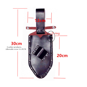 กระเป๋าคาดเอวหนัง PU สำหรับใส่เครื่องตรวจจับโลหะแบบพกพา พร้อมช่องใส่เครื่องมือ จอบ และอุปกรณ์ขุดค้นหาสมบัติ สำหรับใช้ในสวน - Product Image 5