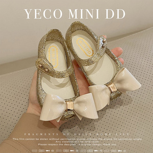 Zapatos Mary Jane de PVC para Verano, Zapatos Planos de Gelatina para Niños Pequeños, Sandalias de Gelatina, Zapatos de Princesa con Lazo para Niñas - Product Image 5