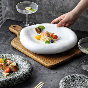 Piatti in Ceramica da 6/8/10 Pollici <span class=keywords><strong>per</strong></span> Hotel e Ristoranti, Design Giapponese con Motivo Granito, <span class=keywords><strong>per</strong></span> Feste, Dessert e Sushi - Product Image 4