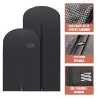 Sac de vêtement pliable personnalisé, réutilisable, durable, non tissé, 24x60 pouces, pour robe de soirée et costume, avec logo imprimé en sérigraphie, marque OUXUN