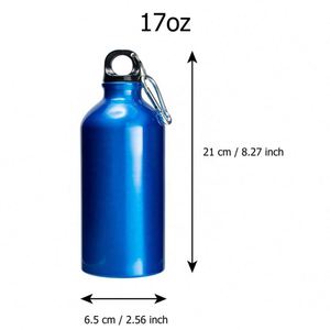 Bouteille d'eau réutilisable en métal de 17 oz avec logo personnalisé, bouteilles d'eau en aluminium portables pour les événements sportifs en plein air - Product Image 2