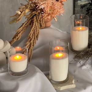 Bougies perlées en cire de sable naturelle, emballées en gros, pour la décoration de mariage - Product Image 4