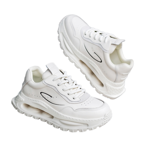 รองเท้าวิ่งหนังแท้สำหรับผู้ชาย รุ่นยอดนิยมประจำฤดูใบไม้ผลิ ดีไซน์ผสมผสานสไตล์เรโทรและร่วมสมัย หนังวัวแท้ (3-5 ซม.) - Product Image 6