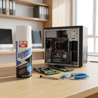 Nettoyant électronique en spray à séchage rapide pour circuits imprimés, connecteurs d'ordinateurs et électroniques OEM ODM