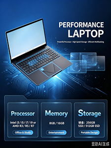 Nouvel ordinateur portable professionnel CHUWI en gros d'usine, 15,6 pouces, Windows 11, <span class=keywords><strong>Intel</strong></span> <span class=keywords><strong>I5</strong></span>, AMD Ryzen, 8 Go/16 Go de RAM, 256 Go/512 Go de SSD - Product Image 1