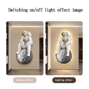 Peinture décorative pour chambre d'enfant, décoration d'intérieur, gravure UV, astronaute, dessin animé, décoration LED - Product Image 6