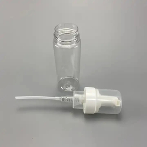 Botella de Aerosol PET con Bomba de Presión, Forma de Cilindro, Modelo LK01, 30-200 ml, Envase para Lociones y Cremas Cosméticas, Impresión por Serigrafía - Product Image 1
