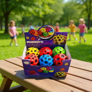 Balle spatiale en plastique 9 cm, jouet rebondissant pour enfants - Product Image 2