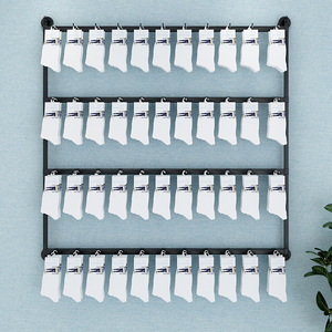 Présentoir mural réglable pour bijoux de supermarché, étagère perforée en métal durable pour boucles d'oreilles, gants, chaussettes - Product Image 2