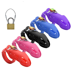 FRRK-jaula <span class=keywords><strong>de</strong></span> <span class=keywords><strong>castidad</strong></span> <span class=keywords><strong>de</strong></span> Mamba <span class=keywords><strong>para</strong></span> <span class=keywords><strong>hombres</strong></span> adultos, con 5 anillos, <span class=keywords><strong>candado</strong></span>, sello <span class=keywords><strong>de</strong></span> Escape, Juguetes sexuales - Product Image 1