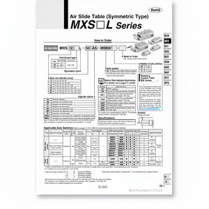 SMC Pneumatics Air Slide Table (Tabla de deslizamiento de aire) - Product Image 1