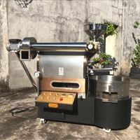 Machine à torréfier le café semi-automatique électrique professionnelle en acier inoxydable de 600g avec contrôle de la température – Usage extérieur intensif