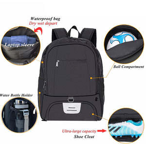 कस्टम लोगो मोक वाटरप्रूफ फुटबॉल बूट पिकअप बास्केटबॉल खेल फिटनेस वॉलीबॉल फुटबॉल बैग के साथ जूते फुटबॉल बैग - Product Image 5