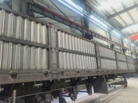 Semi-remorque à ridelles latérales à 3 essieux, haute résistance et durable, pour le transport de marchandises