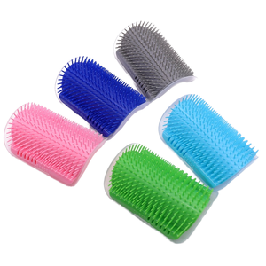 Cepillo de Aseo para Mascotas de Pelo Largo y Corto, Herramienta para Perros y Gatos, Rascador Suave y Duradero con Diseño de Esquina de Pared de Goma - Product Image 2