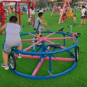 Bicicleta Giratoria para <span class=keywords><strong>Parque</strong></span> <span class=keywords><strong>de</strong></span> <span class=keywords><strong>Atracciones</strong></span>, 6 Asientos, Sin Motor - Product Image 5