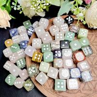 Prix d'usine, vente en gros : Dés en cristal de quartz rose sculpté et poli, en forme de cube, pour jeux et bien-être