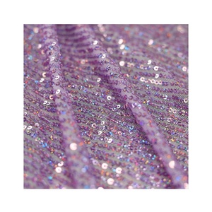 3mm <span class=keywords><strong>Lavande</strong></span> Couleur Sequin Stretch Woven Mesh Glitter Base Fabric for Wedding Party Dress Elastic Spandex Sequin Embroidery Mesh - Product Image 1