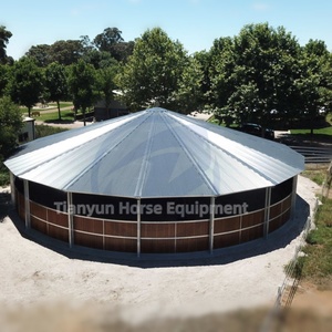 Caminador para Caballos de Acero Galvanizado para Exteriores con Diseño Duradero, Máquina Caminadora para Caballos Eléctrica Económica con <span class=keywords><strong>Velocidad</strong></span> Ajustable - Product Image 5