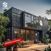 Contenedor de acero prefabricado portátil personalizado, solución de contenedor de envío prefabricado para el hogar, Hotel, dormitorio móvil